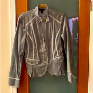 Silver shirt jacket